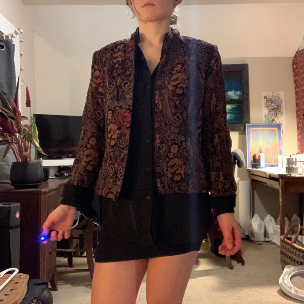 Jessica Howard Vintage Floral Blazer